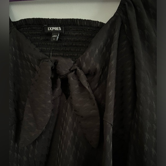 NWT Express Houndstooth Long Sleeve Bodysuit - Picture 3 of 8